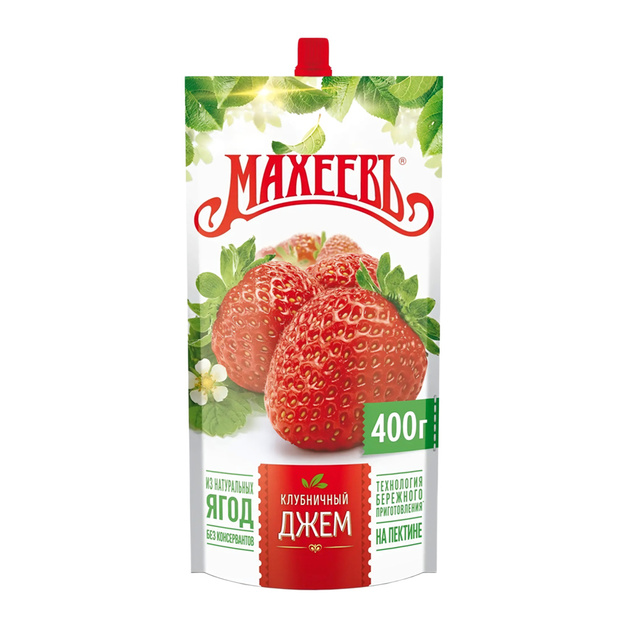 Джем Махеевъ Клубничный 400г дой-пак