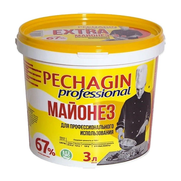 Майонез Pechagin Professional Extra 67% 3л/2,82кг