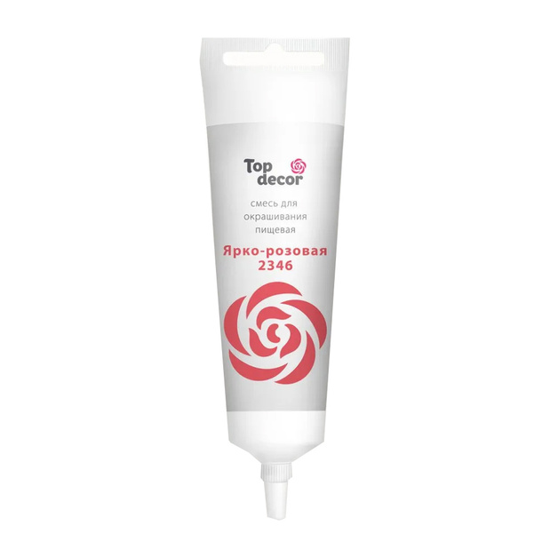 Краситель Пищевой Top Decor Жидкий Ярко-Розовый 100г