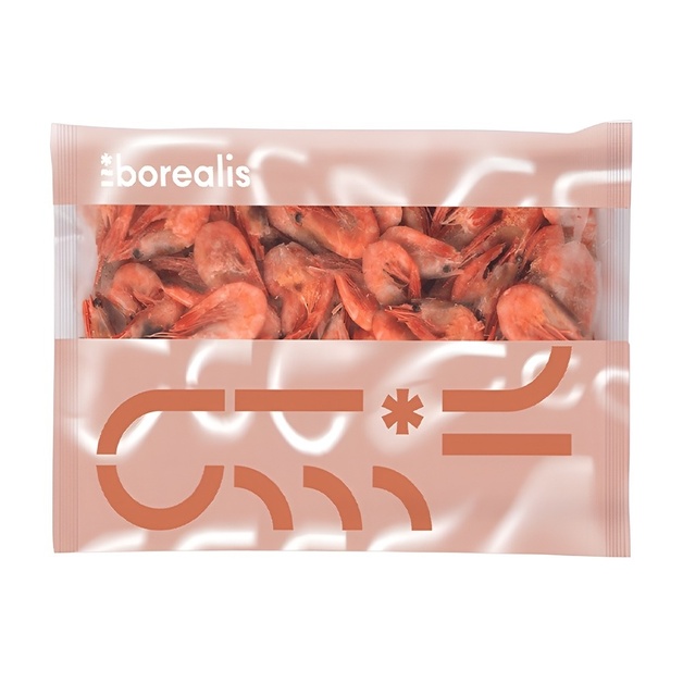 Креветки Северные Borealis Варено-Мороженые 200/250 400г