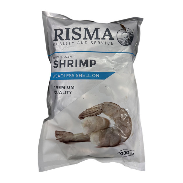 Креветки Risma в Панцире без Головы M/S Five Star 16/20 80шт 1кг