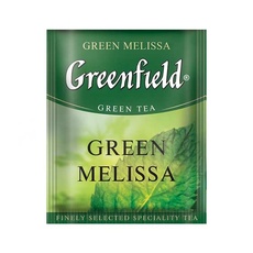 Чай «Greenfield Green Melissa» зеленый c мятой и мелиссой - 100 пак*1,5 г