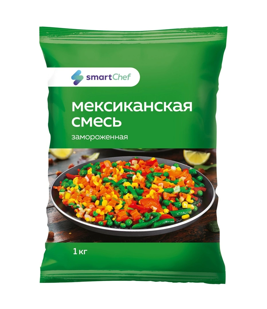 Купить Мексиканская смесь зам. «Smart Chef» - 1 кг с доставкой в Москве