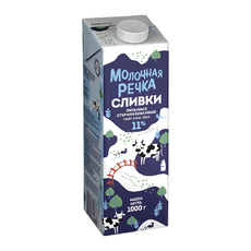 Сливки Молочная Речка Ультрапастеризованные 11% 1кг