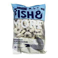 Креветки Ваннамей Fish&More Очищенные без Вены без Хвоста Индия 31/40 930г