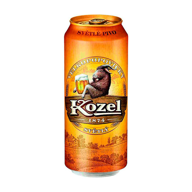 Пиво Велкопоповецкий Козел Светлое 4% 0,45л ж/б