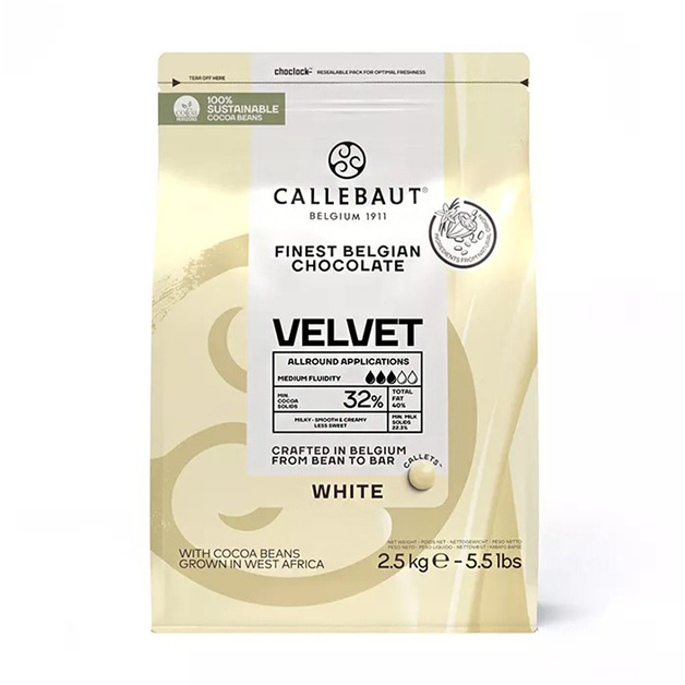 Шоколад Белый Callebaut Velvet 32% 2,5кг