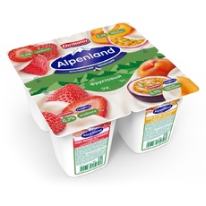 Йогуртный продукт Альпенленд 0,3% клубника/персик/маракуйя Эрманн 95 гр