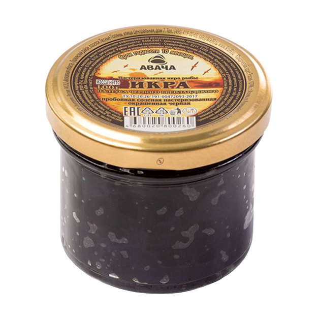Икра Палтуса Авача Соленая Пробойная 100г Стекло