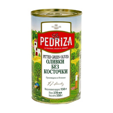 Оливки La Pedriza Зеленые без Косточки 370мл ж/б