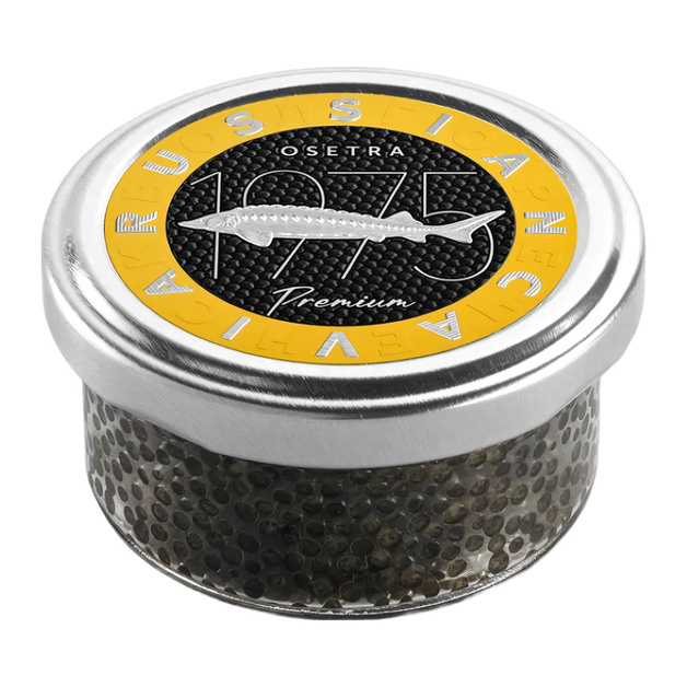 Икра Сибирского Осетра Черная Premium 50г Стекло