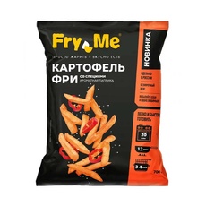 Картофель фри со специями «Ароматная паприка» 9 мм «Fry Me» - 0,7 кг