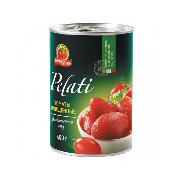 Томаты Очищенные Помидорка в Собственном Соку 425мл ж/б Сух.Вес 240г