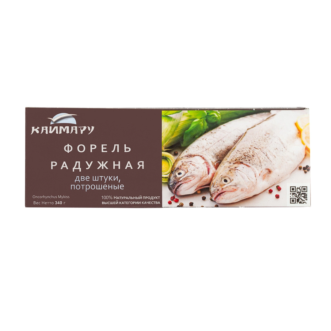 Купить Форель Радужная с Головой Потрошеная Замороженная - 340 г (2*170 г)  с доставкой в Москве