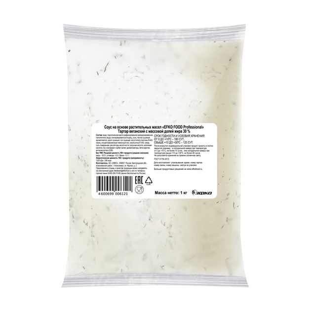 Соус Efko Food Professional Тартар 30% 1кг