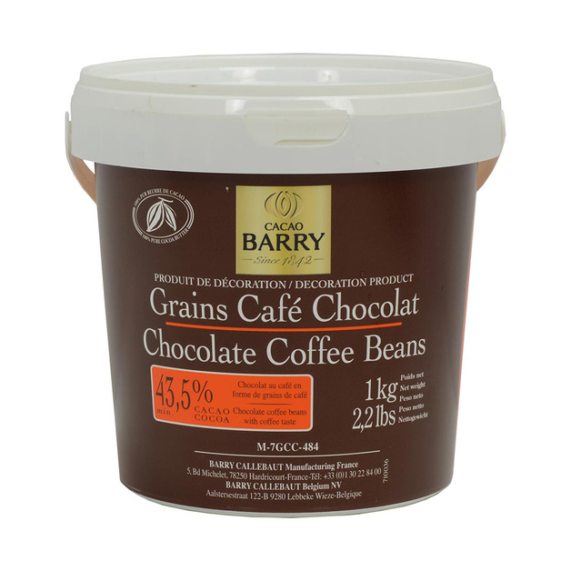 Темный Шоколад с Кофе Grains De Café Chocolat «Cacao Barry» - 1 кг