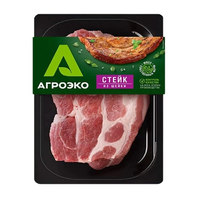 Стейк Свиной Агроэко из Шейки Охлажденный 400г