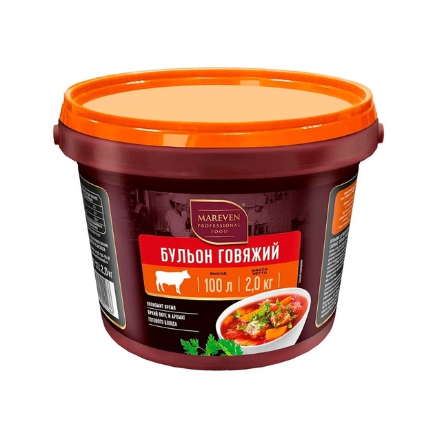 Бульон Mareven Professional Food Говяжий 2кг