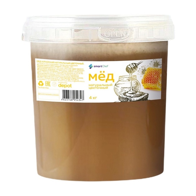 Мед Smart Chef Натуральный Цветочный 4кг
