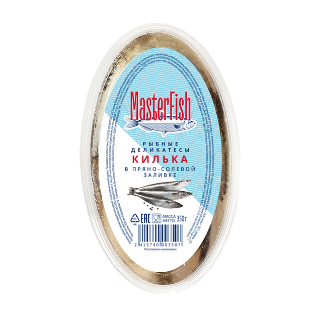 Килька MasterFish в Пряно-Солевой Заливке 350г