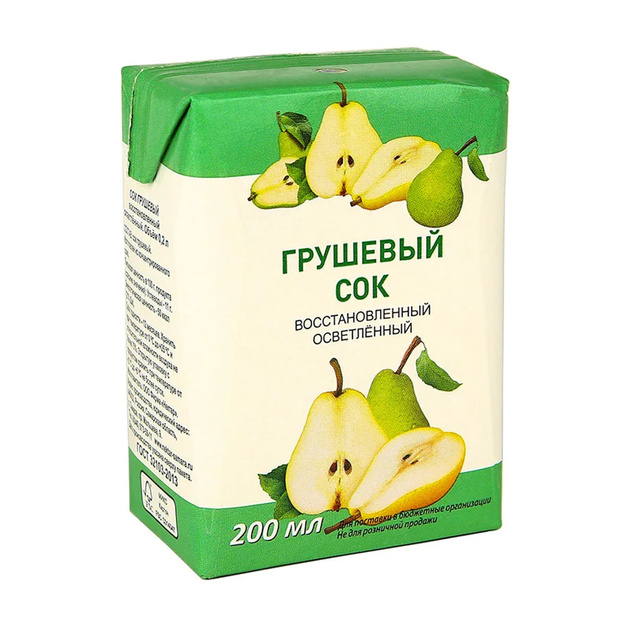 Сок Грушевый ГОСТ МУП 200мл