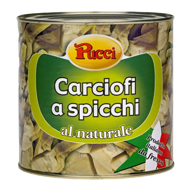 Артишоки Pucci Дольками в Воде 2,5кг Сухой Вес 1,35кг