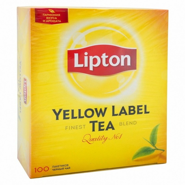 Чай Lipton Yellow label Catering pack в саше 100 пак*2 гр (для Данар)