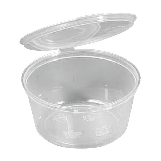 Соусник с Крышкой Перинт Прозрачный 50мл 80шт