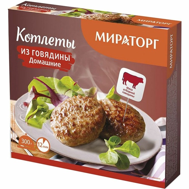 Котлеты из говядины Домашние «Мираторг» - 420 г