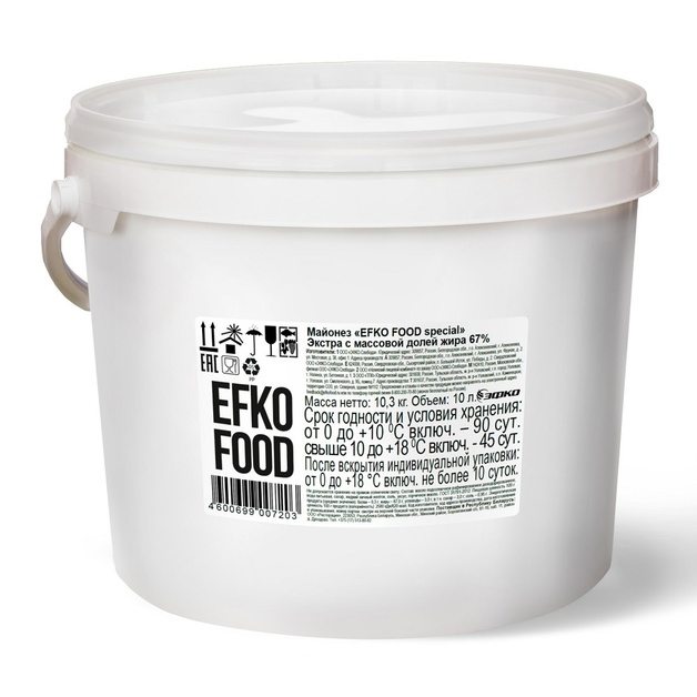 Майонез Efko Food Special Экстра 67% 10,3кг