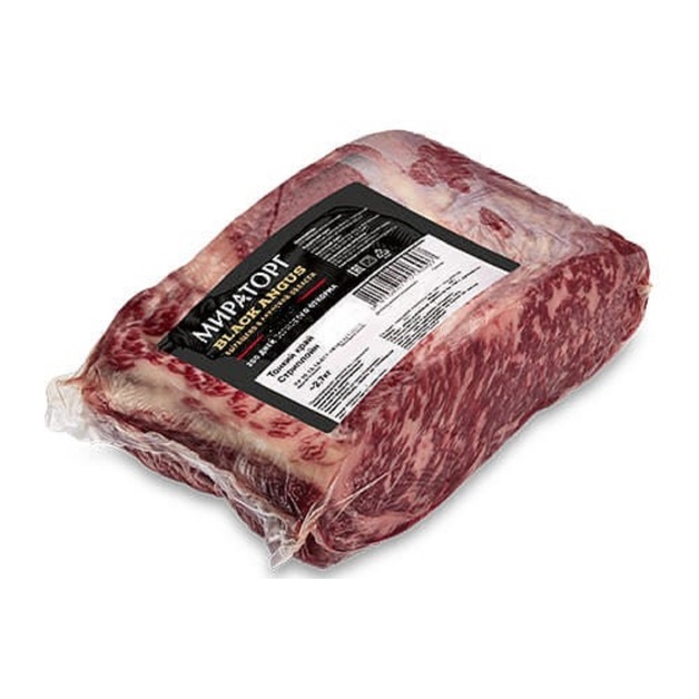 Тонкий край говяжий б/к (Стриплоин) CHOICE зам. Black Angus Мираторг ~ 4,3 кг
