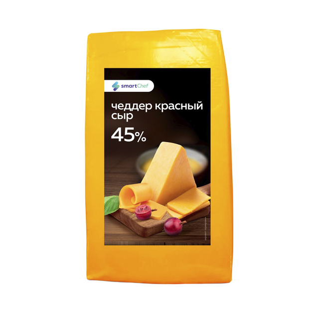 Сыр Smart Chef Чеддер Красный 45% 3,5кг