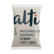 Сыр Alti для Пиццы Моцарелла Gourmet Кубик 40% 1кг