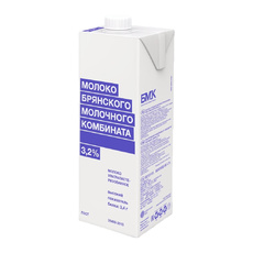 Молоко БМК Ультрапастеризованное ГОСТ 3,2% 975мл Tba Edge
