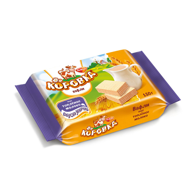 Вафли Коровка Топленое Молоко 150г