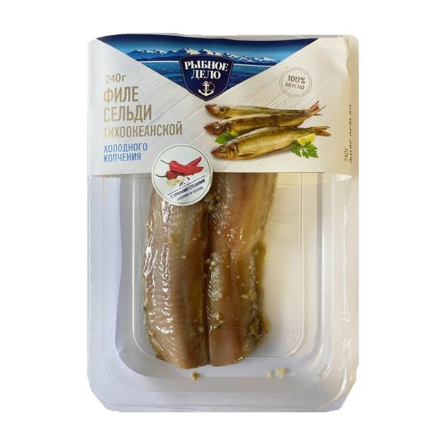 Филе Сельди Рыбное Дело Холодного Копчения 240г в/у