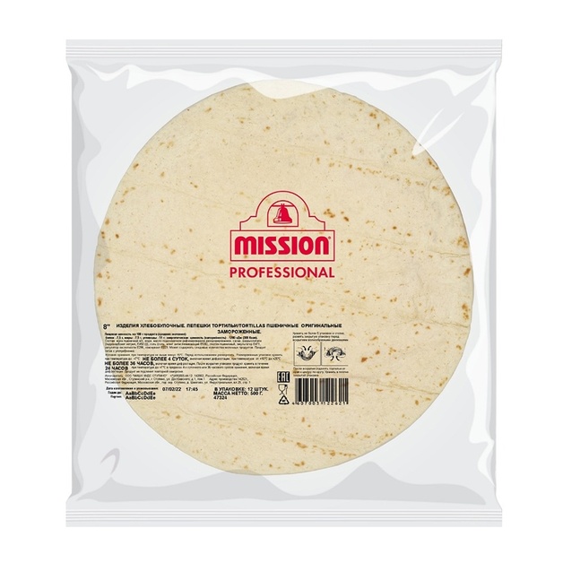 Тортилья Пшеничная Mission Professional 20см 12шт