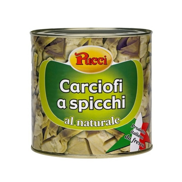 Артишоки Pucci Дольками в Воде 2,5кг Сухой Вес 1,35кг