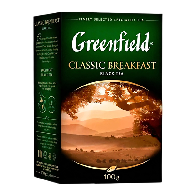 Чай Черный Greenfield Classic Breakfast 100г