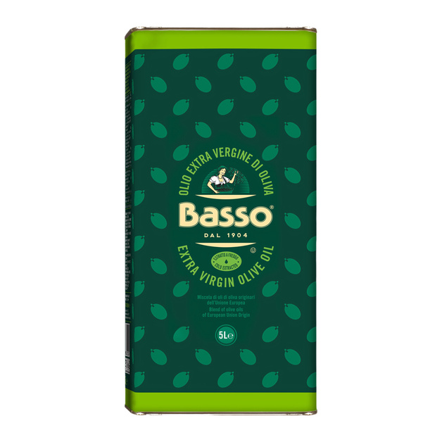 Масло Оливковое Basso Нерафинированное 5л ж/б