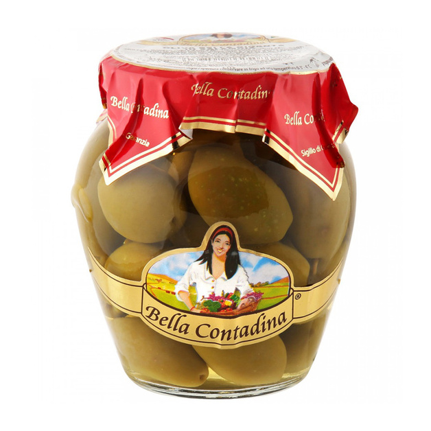 Оливки Bella Contadina Ночеллара с Косточкой 580мл Сухой Вес 330г