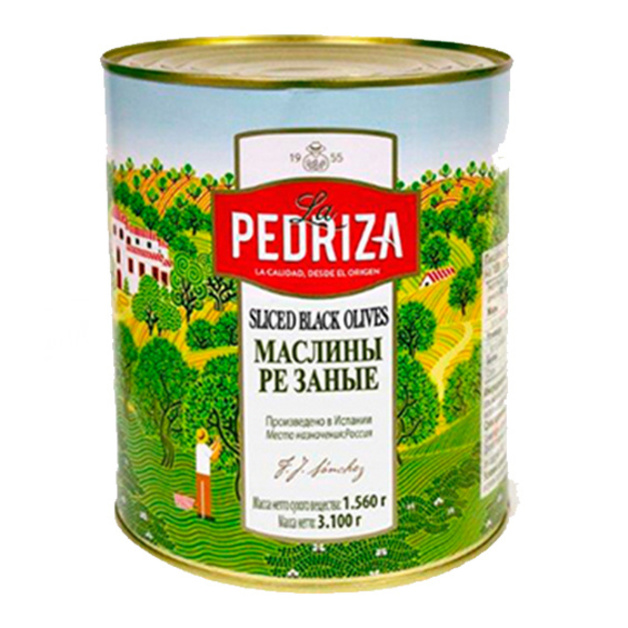 Маслины резаные «La Pedriza» Испания  ж/б  - 3,1 кг