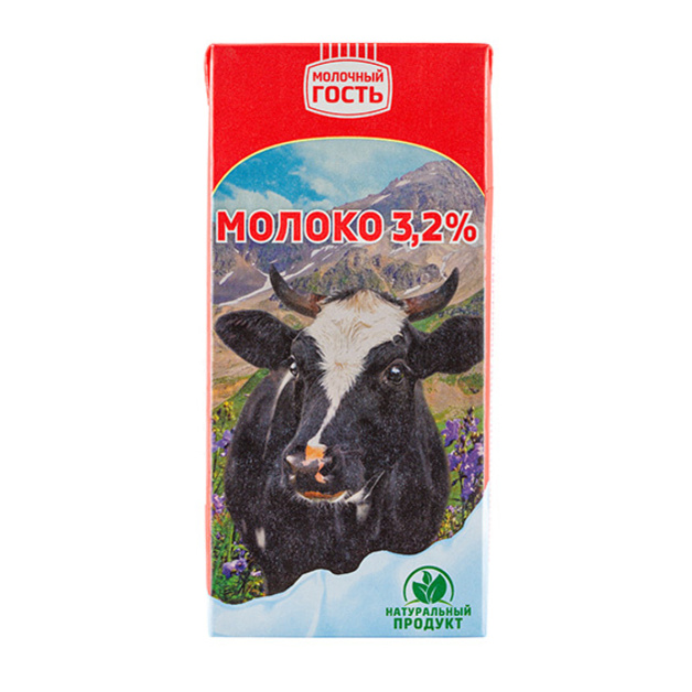 Молоко ультрапастеризованное 3,2% «Молочный Гость» - 1 л