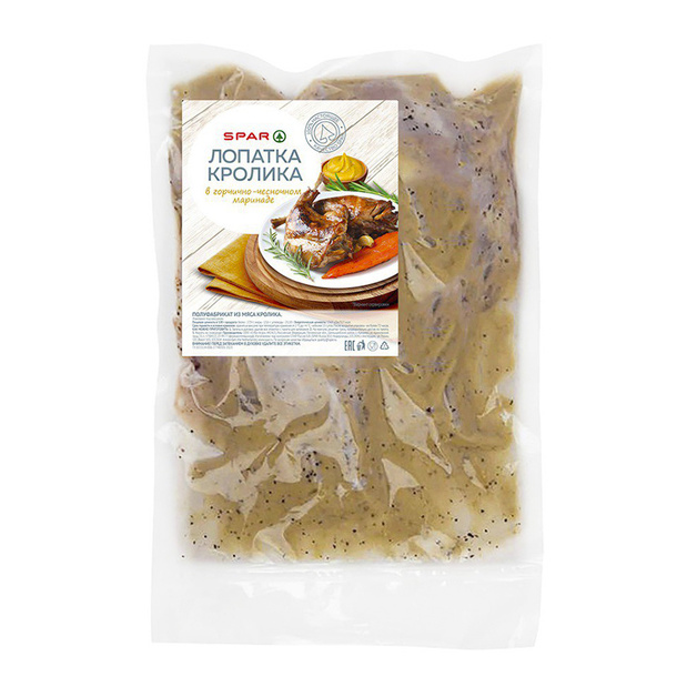 Лопатка Кролика SPAR в Горчично-чесночном Маринаде 400г