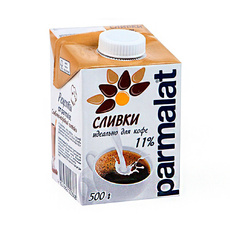 Сливки «Parmalat» 11% стерилизованные - 500 мл