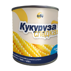 Кукуруза Adu Сладкая Китай 425мл Сухой Вес 250г