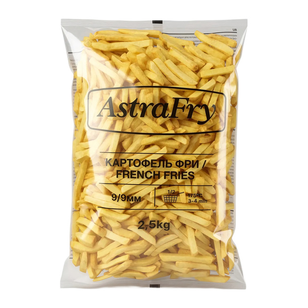 Картофель Фри Astrafry 9мм 2,5кг