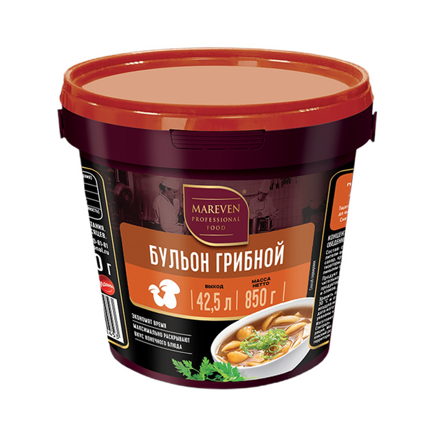 Бульон Mareven Professional Food Грибной 850г