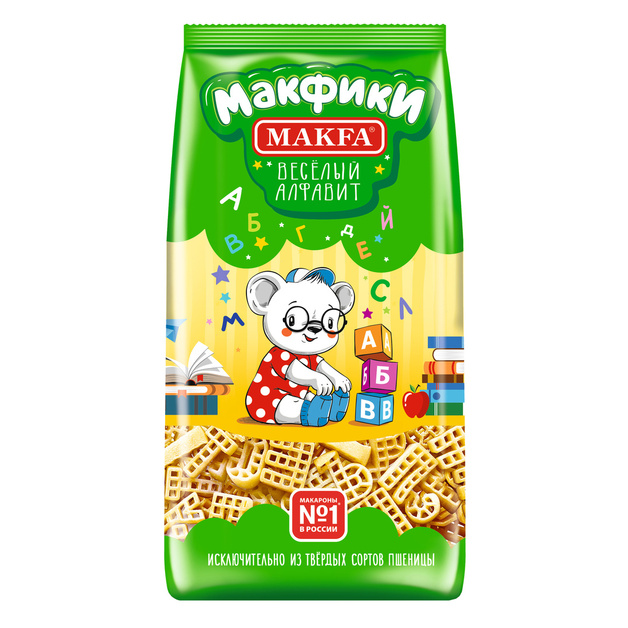 Макаронные изделия Макфики Веселый Алфавит 250 гр