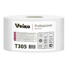 Туалетная бумага 170м двухслойная белая «Veiro Premium» - 12 шт/уп